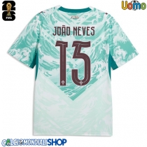 Maglie da calcio Portogallo Joao Neves #15 Seconda Maglia Mondiali 2026  Manica Corta